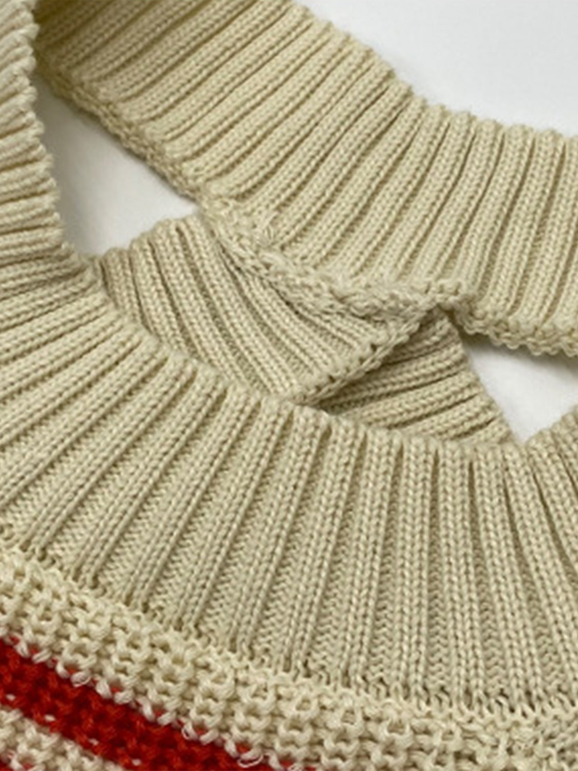 Color Block Striped Cold Shoulder Sweater - The Goddess Galleries