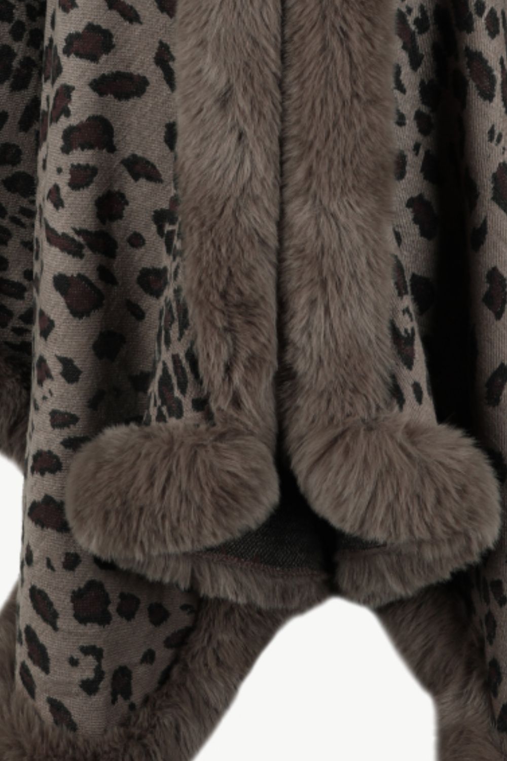 Leopard Open Front Poncho - The Goddess Galleries