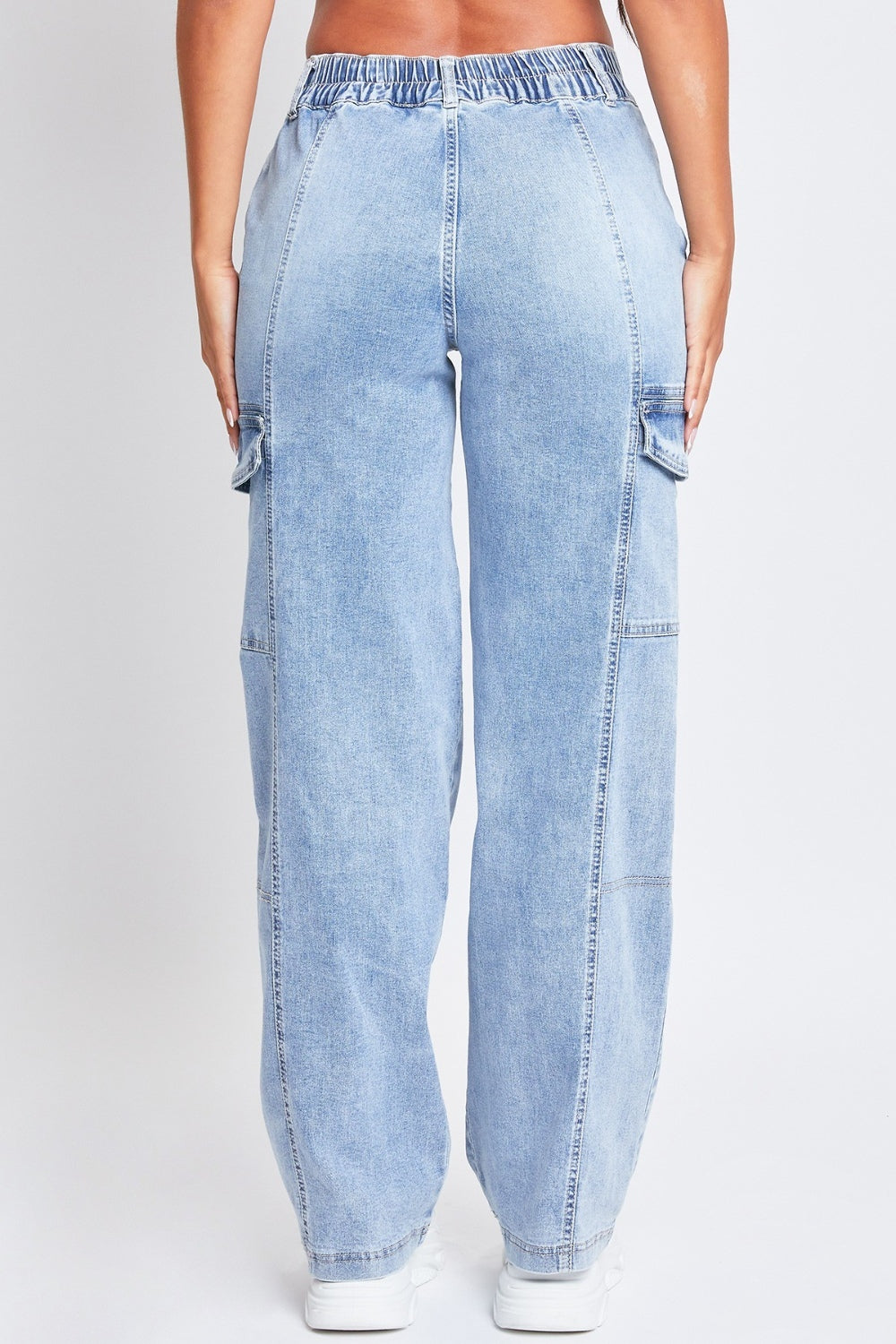 YMI Jeanswear High-Rise Straight Cargo Jeans - The Goddess Galleries