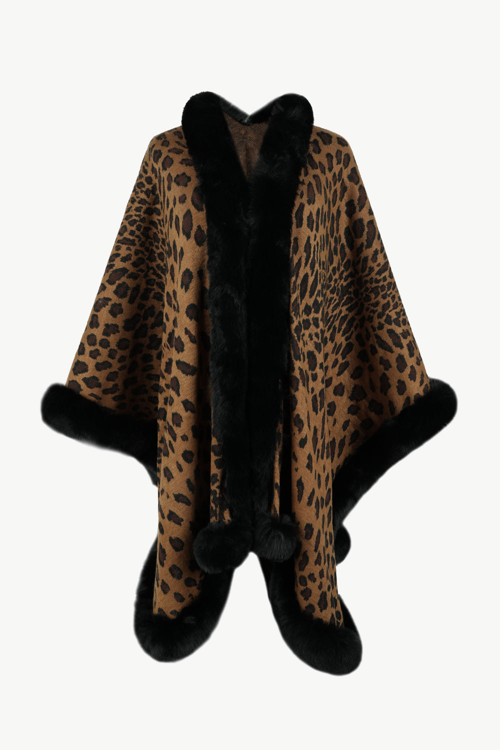 Leopard Open Front Poncho - The Goddess Galleries