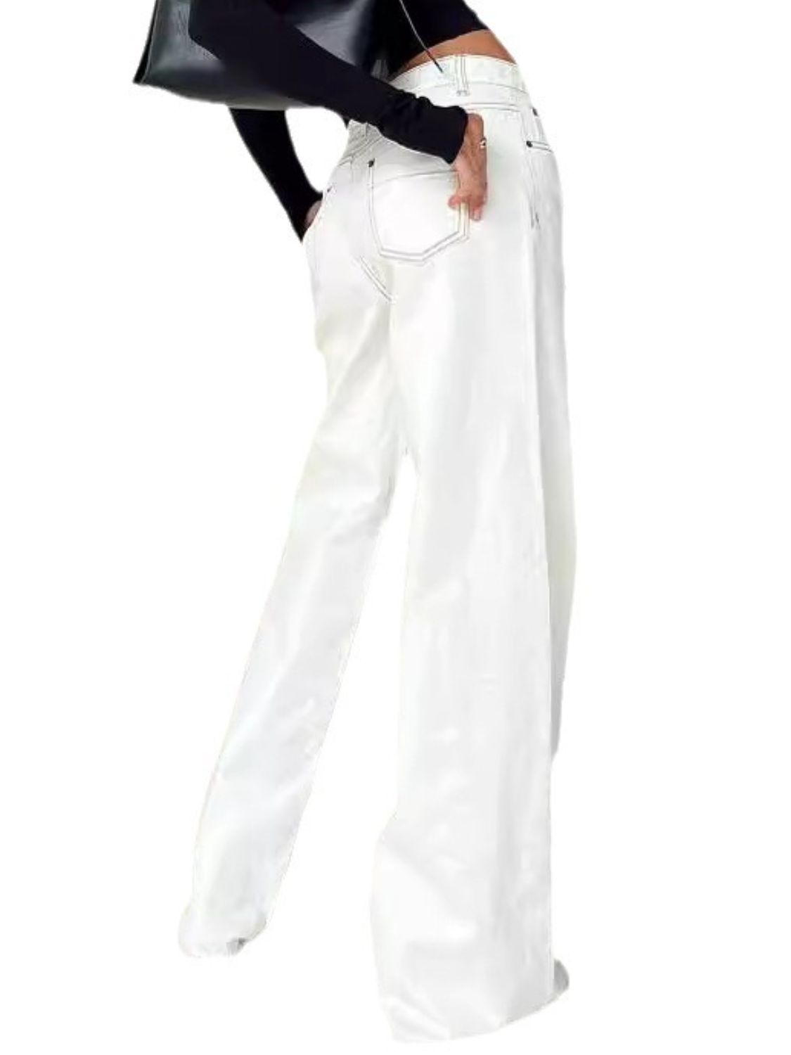 Wide Leg Jeans with Pockets - The Goddess Galleries