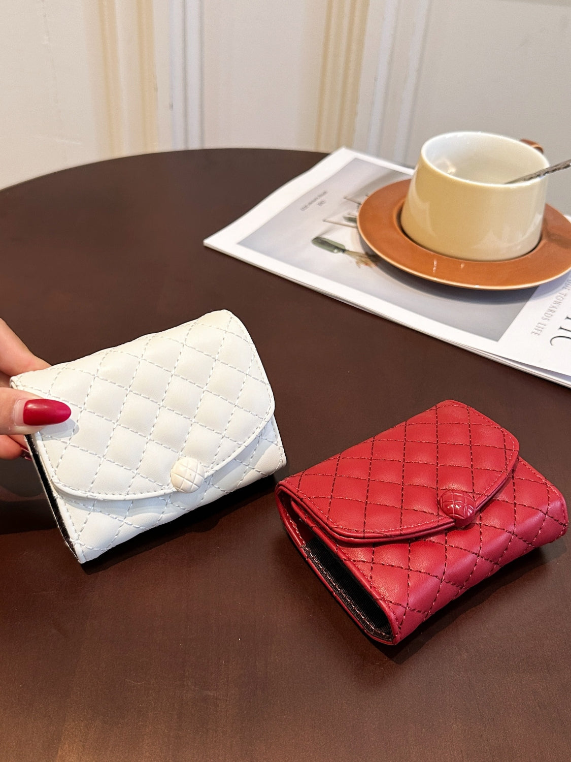 PU Leather Solid Color Wallet - The Goddess Galleries