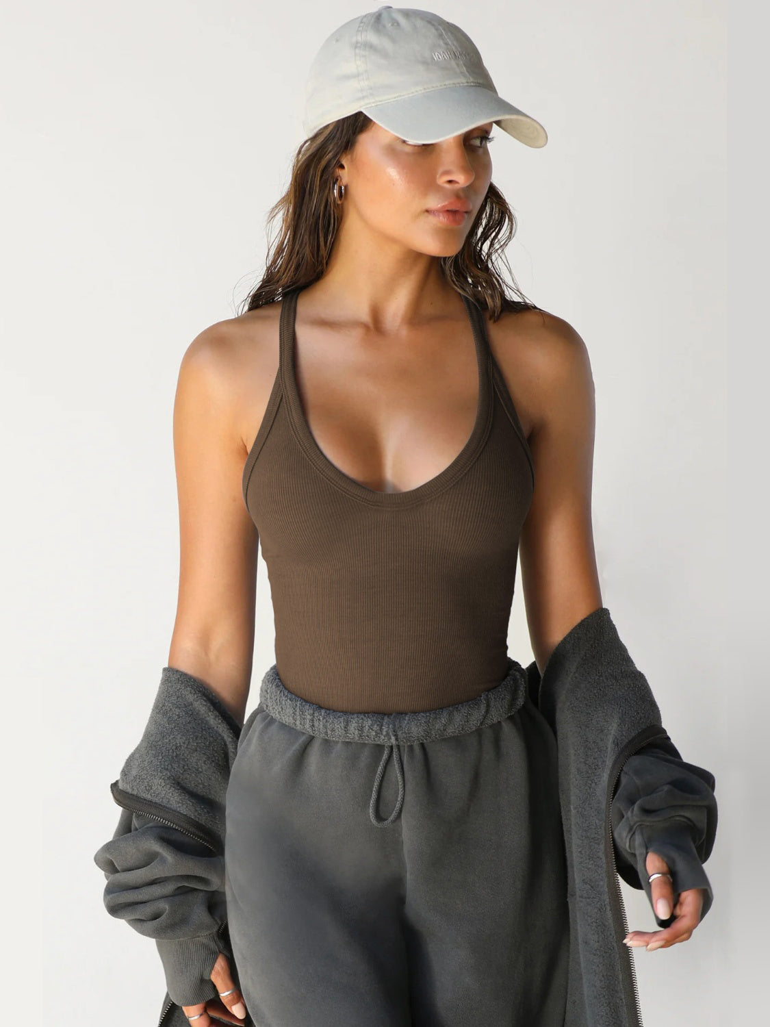 Scoop Neck Wide Strap Tank - The Goddess Galleries