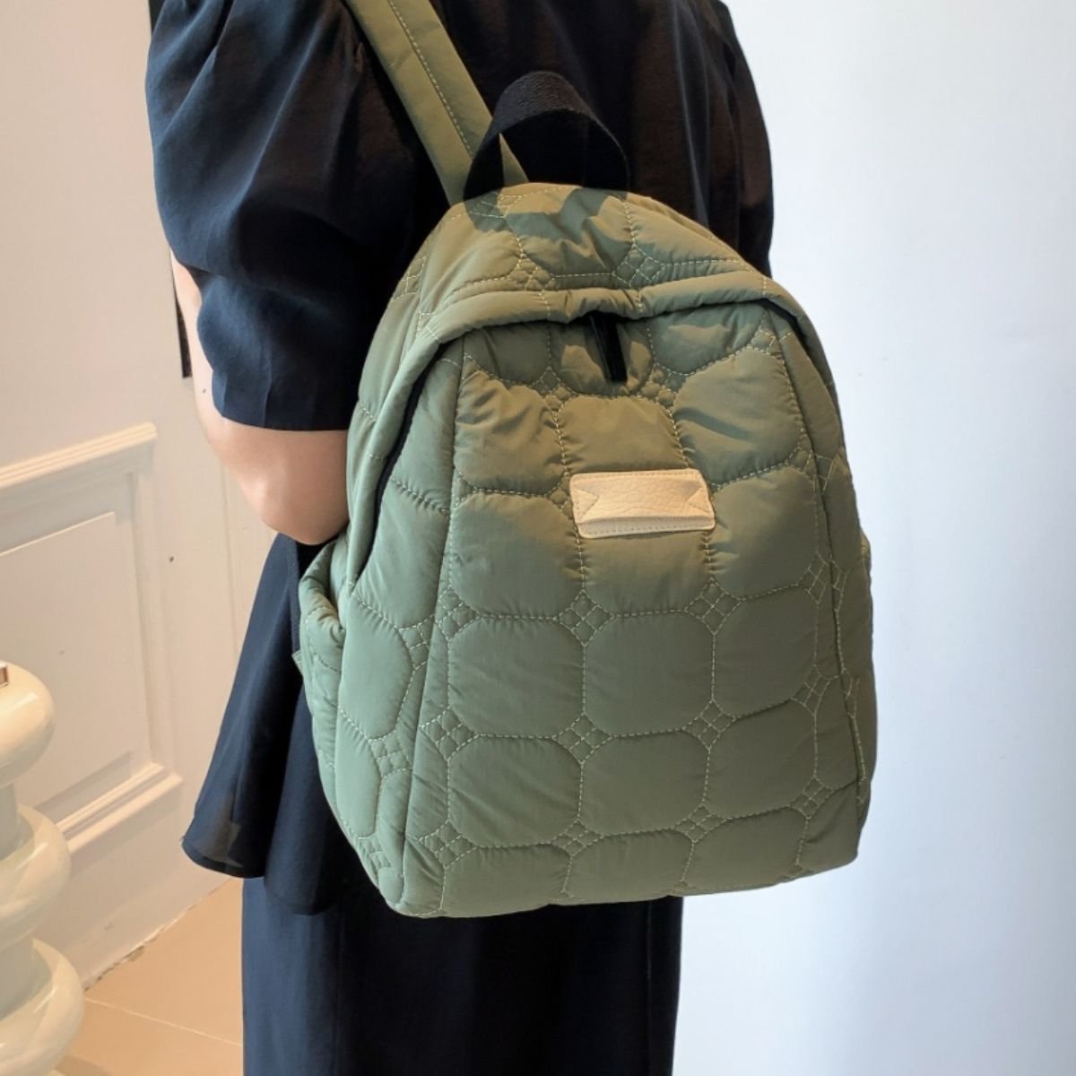 Quilted Polyester Backpack Bag - The Goddess Galleries