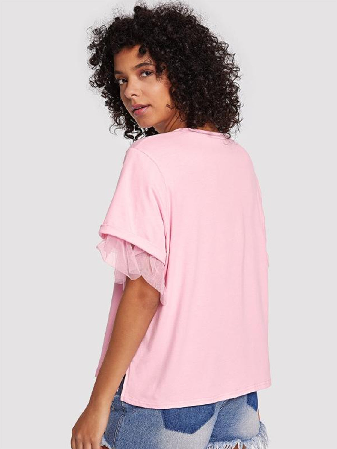 Round Neck Short Sleeve Top - The Goddess Galleries