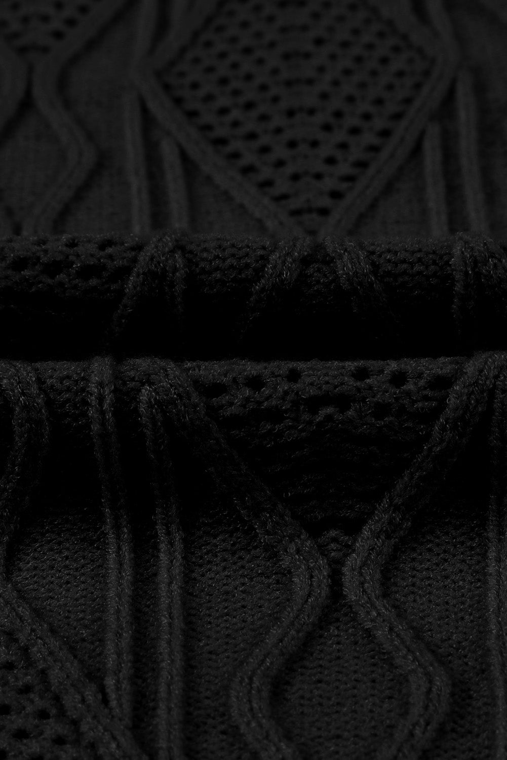 Plus Size Cable-Knit Button Up Sweater - The Goddess Galleries