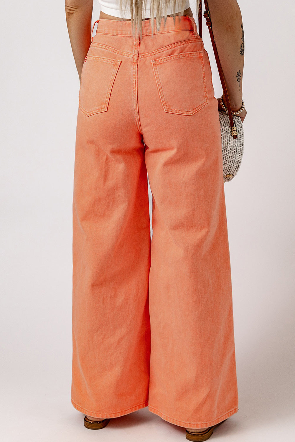 Wide Leg High Waist Jeans - The Goddess Galleries
