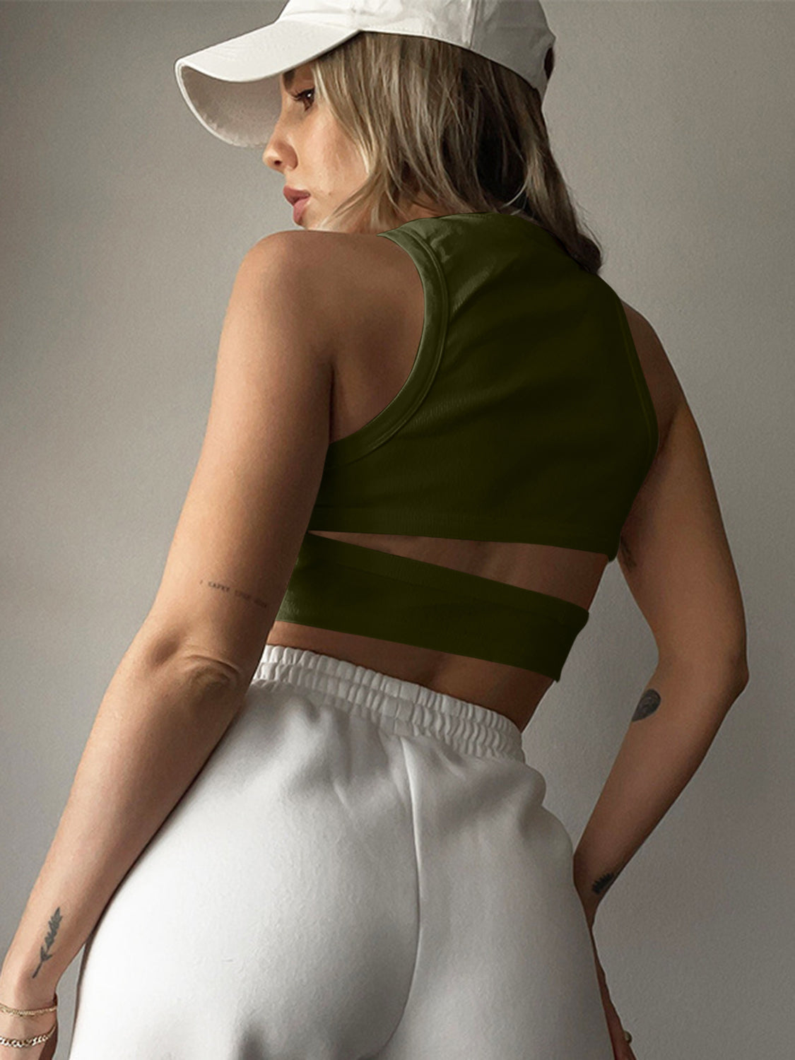 Cutout Round Neck Tank - The Goddess Galleries