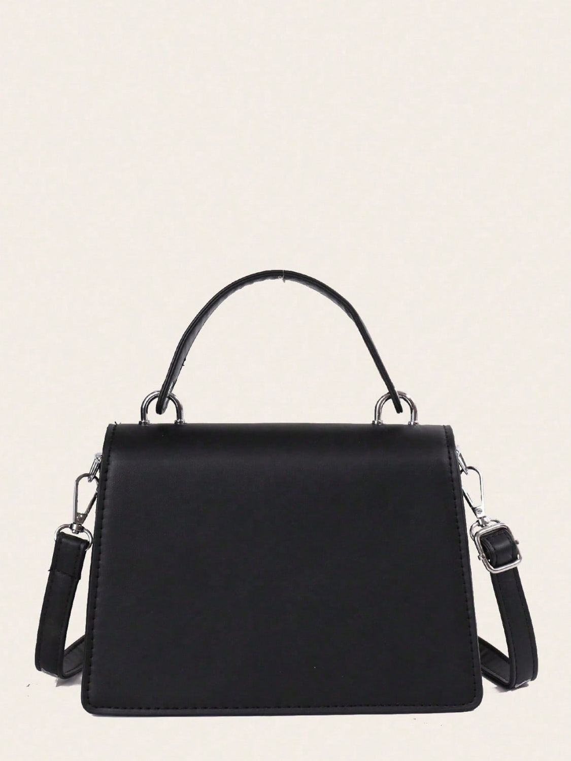 Chain PU Leather Detachable Shoulder Strap Handbag - The Goddess Galleries