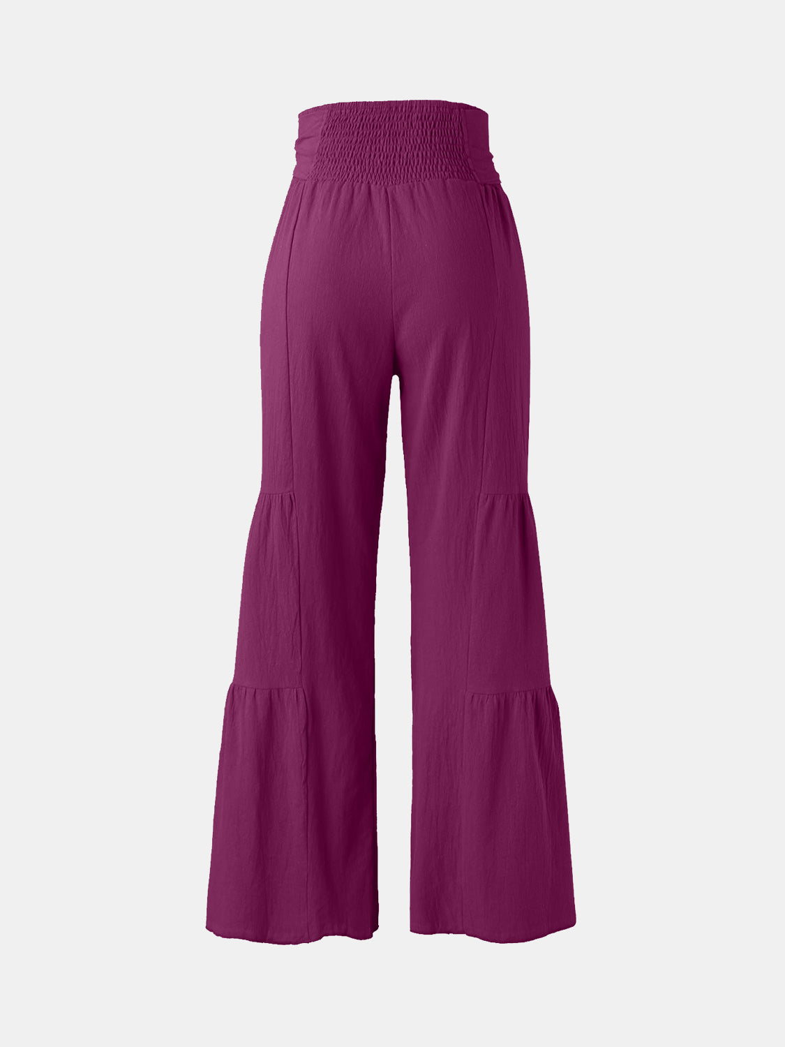 Tied Ruched Wide Leg Pants - The Goddess Galleries