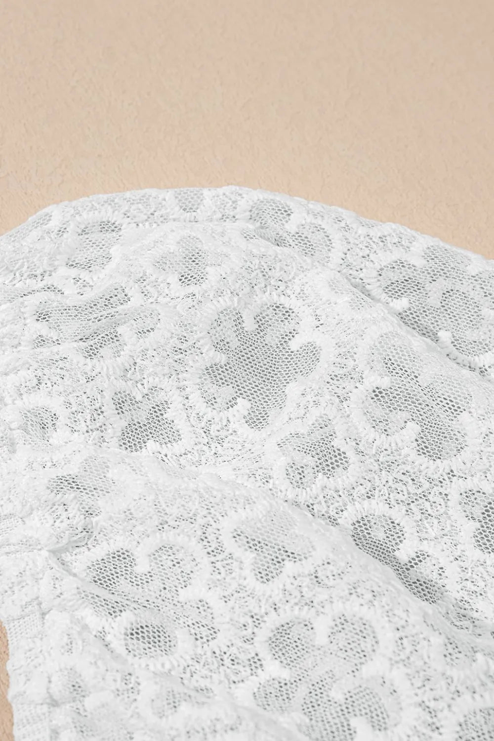 Lace Puff Sleeve Empire Waist Mini Dress - The Goddess Galleries