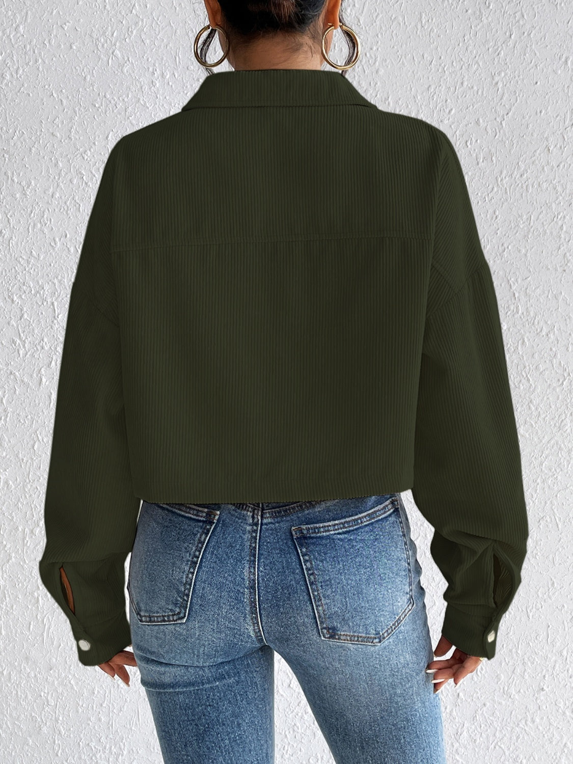 Honey Snap Down Long Sleeve Jacket - The Goddess Galleries