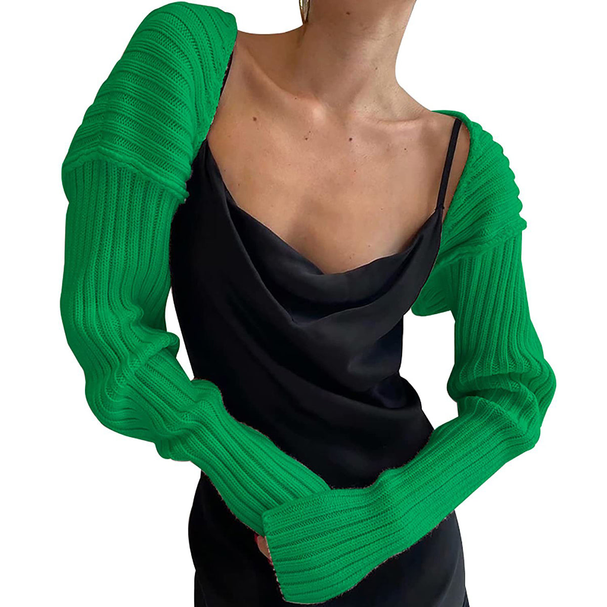 Long Sleeve Knit Bolero - The Goddess Galleries