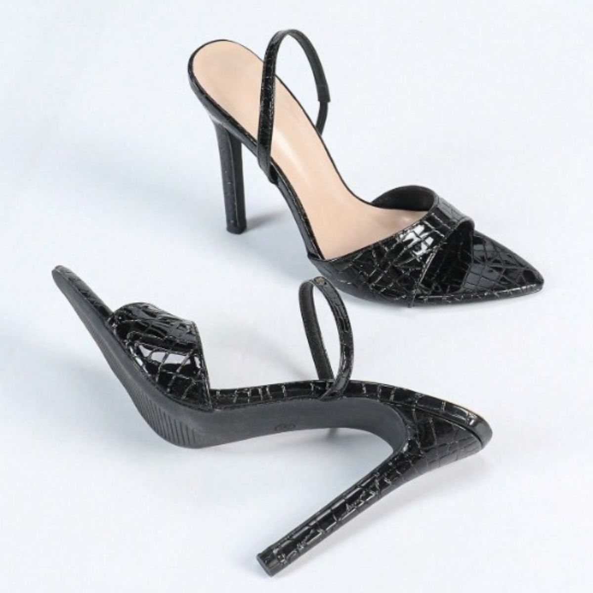 Open Toe Stiletto Sandals - The Goddess Galleries