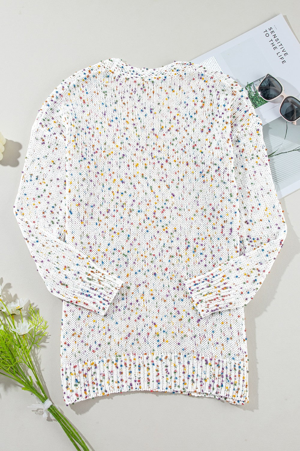 Open Front Long Sleeve Cardigan - The Goddess Galleries