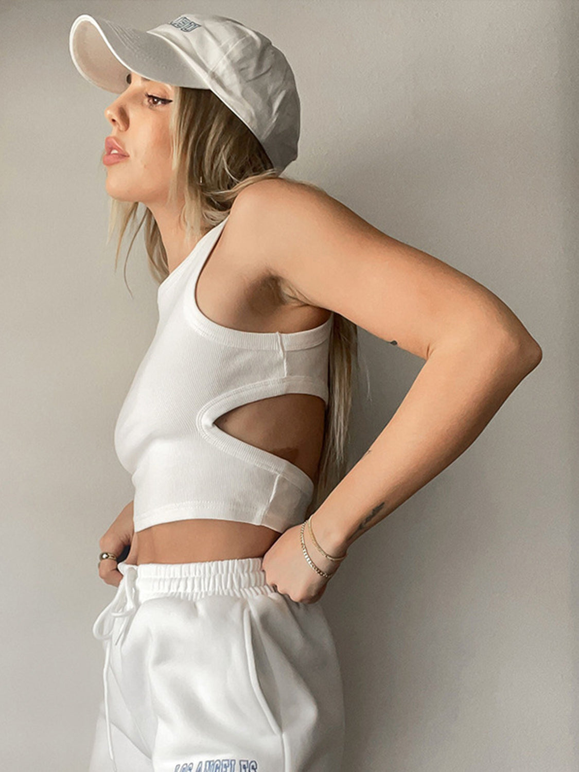 Cutout Round Neck Tank - The Goddess Galleries