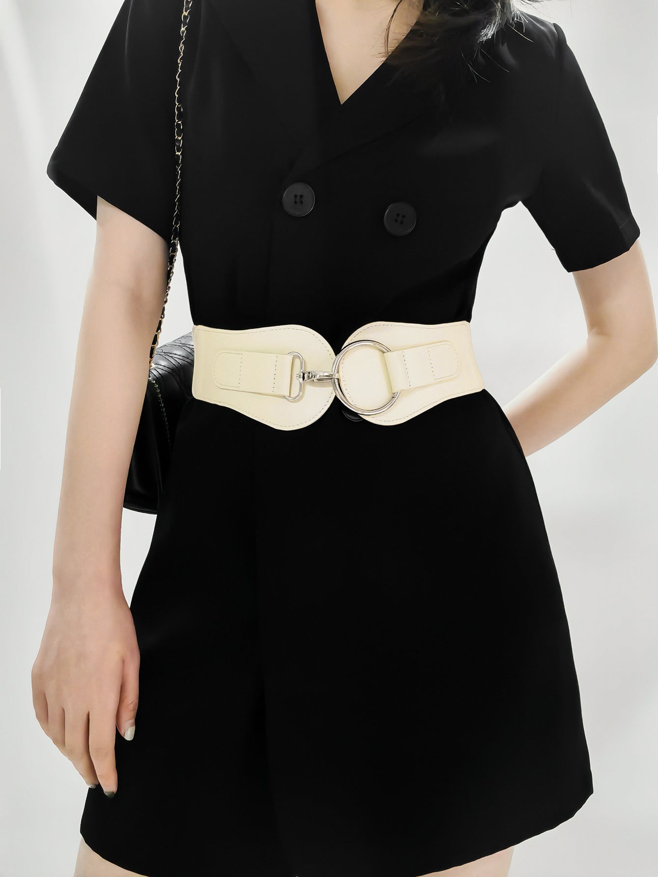 PU Elastic Wide Belt - The Goddess Galleries