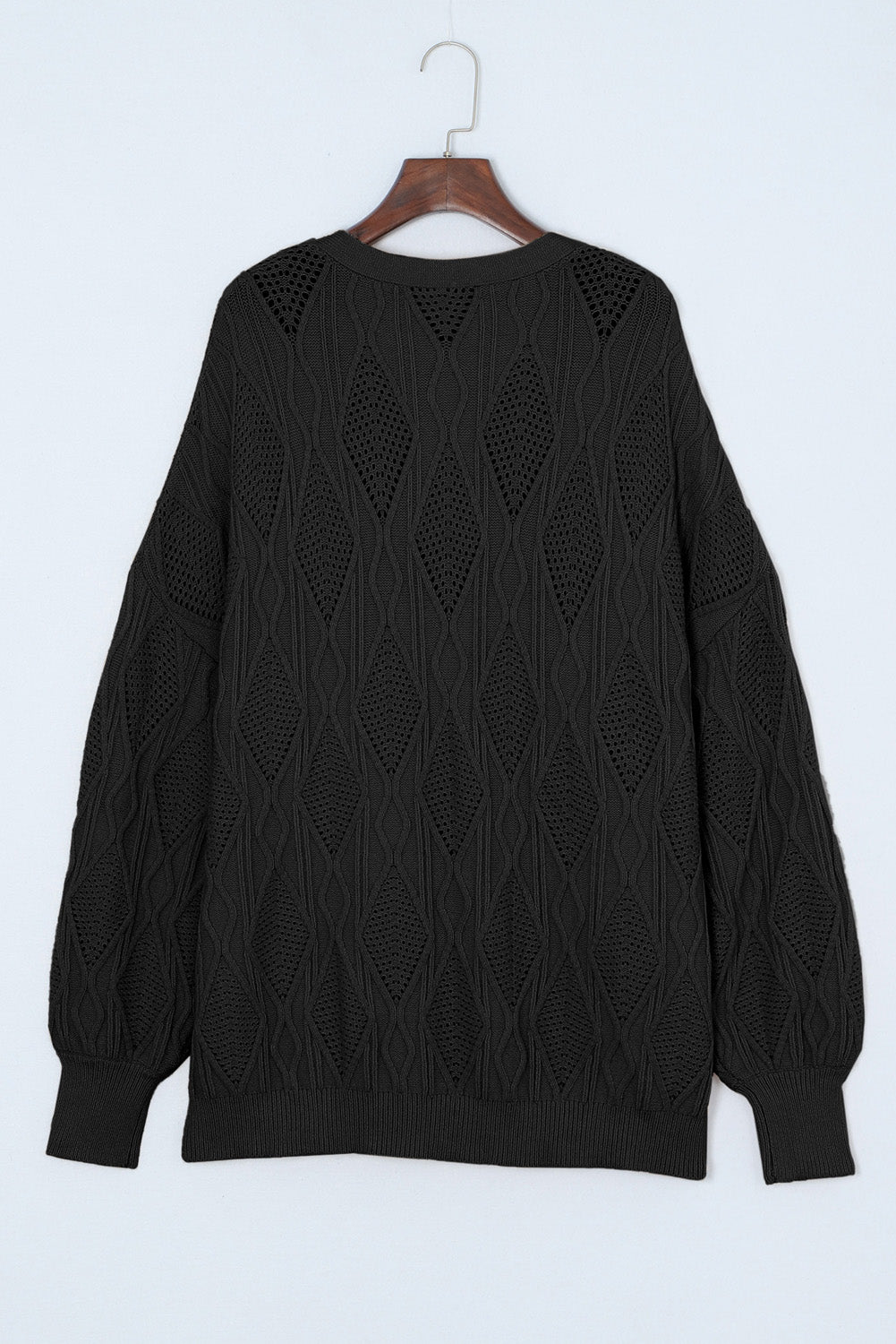 Plus Size Cable-Knit Button Up Sweater - The Goddess Galleries