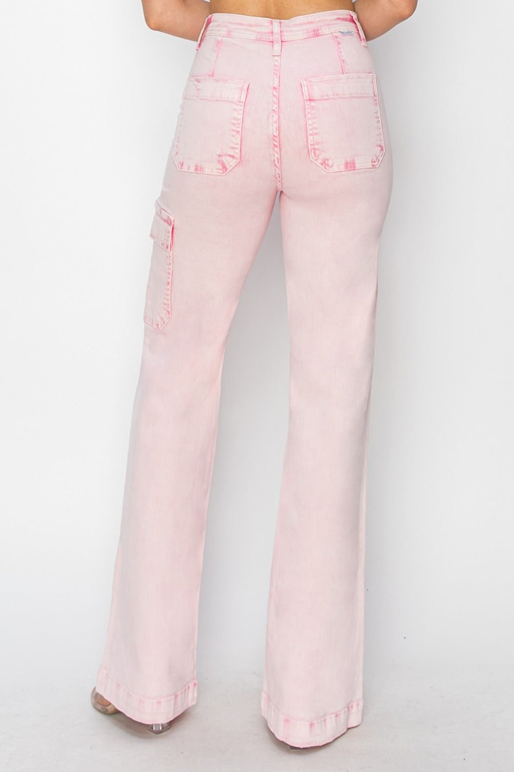 RISEN Full Size High Rise Cargo Pocket Jeans - The Goddess Galleries