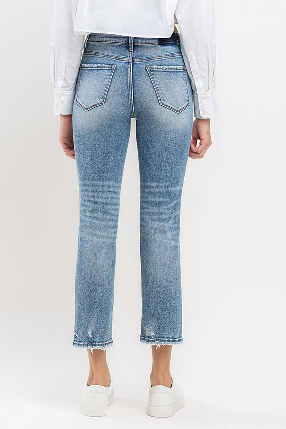 Lovervet Full Size High Rise Slim Straight Jeans - The Goddess Galleries
