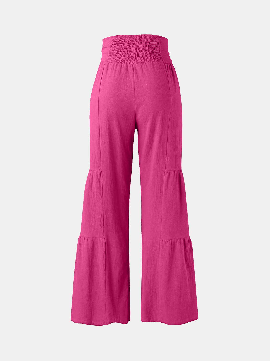 Tied Ruched Wide Leg Pants - The Goddess Galleries