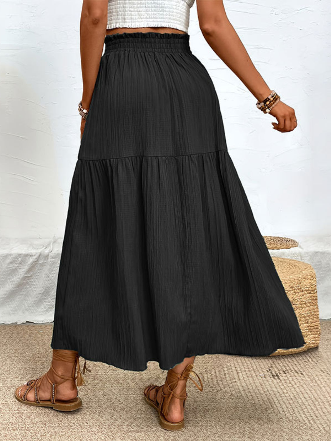 Frill Slit Skirt - The Goddess Galleries