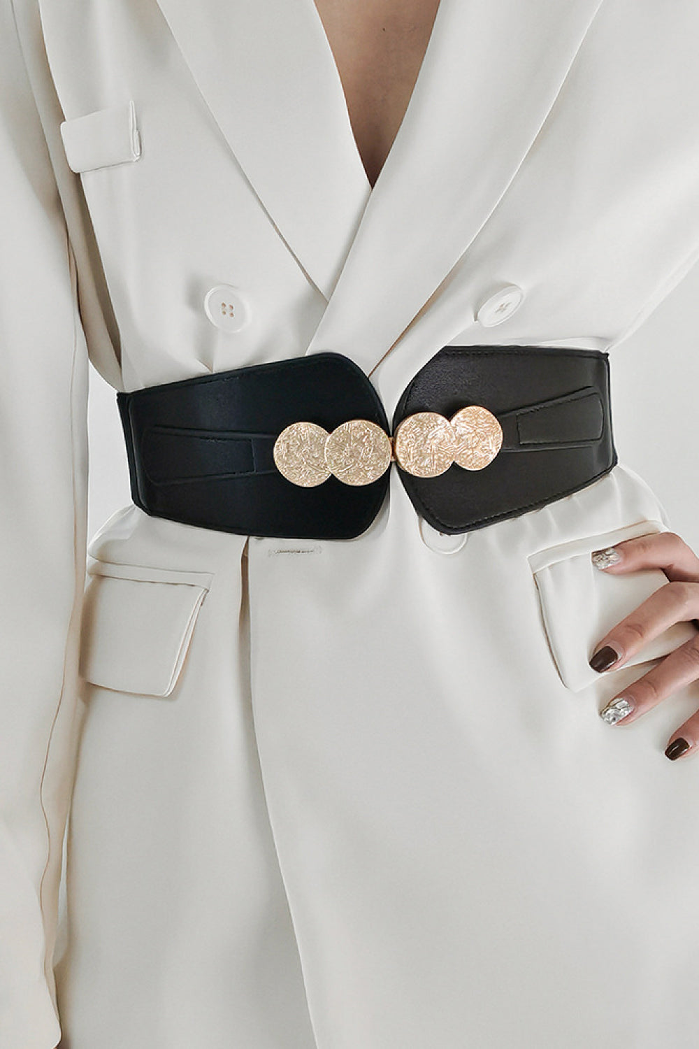 Alloy Buckle Elastic Belt - The Goddess Galleries