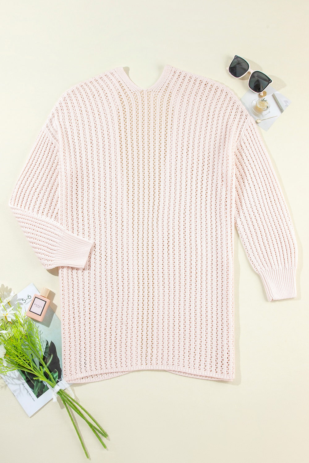 Open Front Long Sleeve Cardigan - The Goddess Galleries