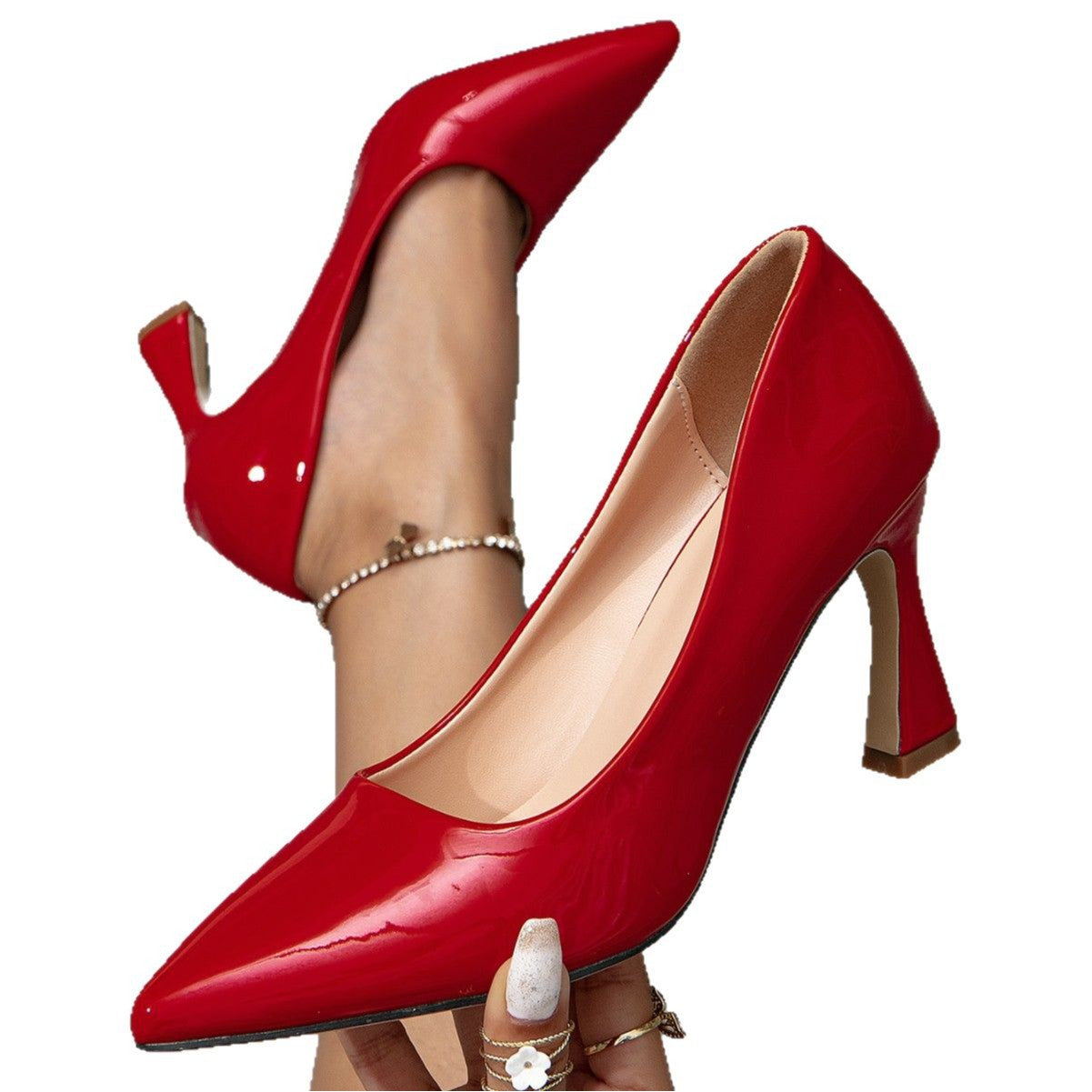 Point Toe Stiletto Pumps - The Goddess Galleries
