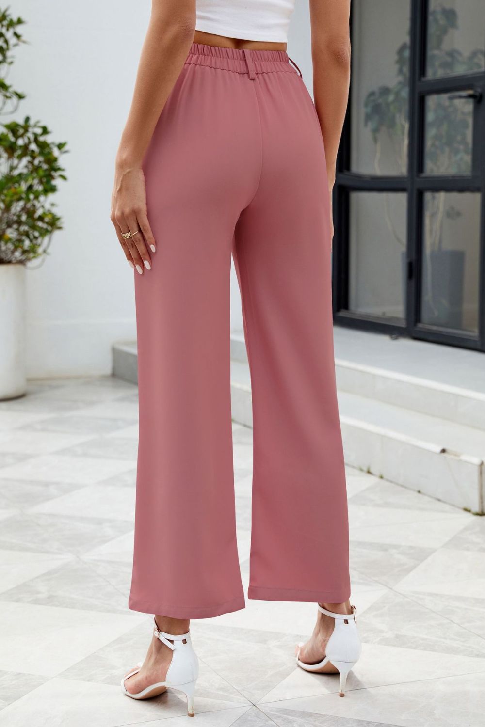 Pocketed High Waist Pants - The Goddess Galleries