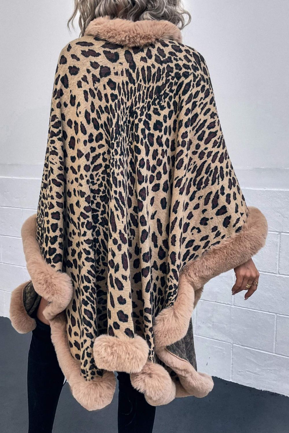 Leopard Open Front Poncho - The Goddess Galleries