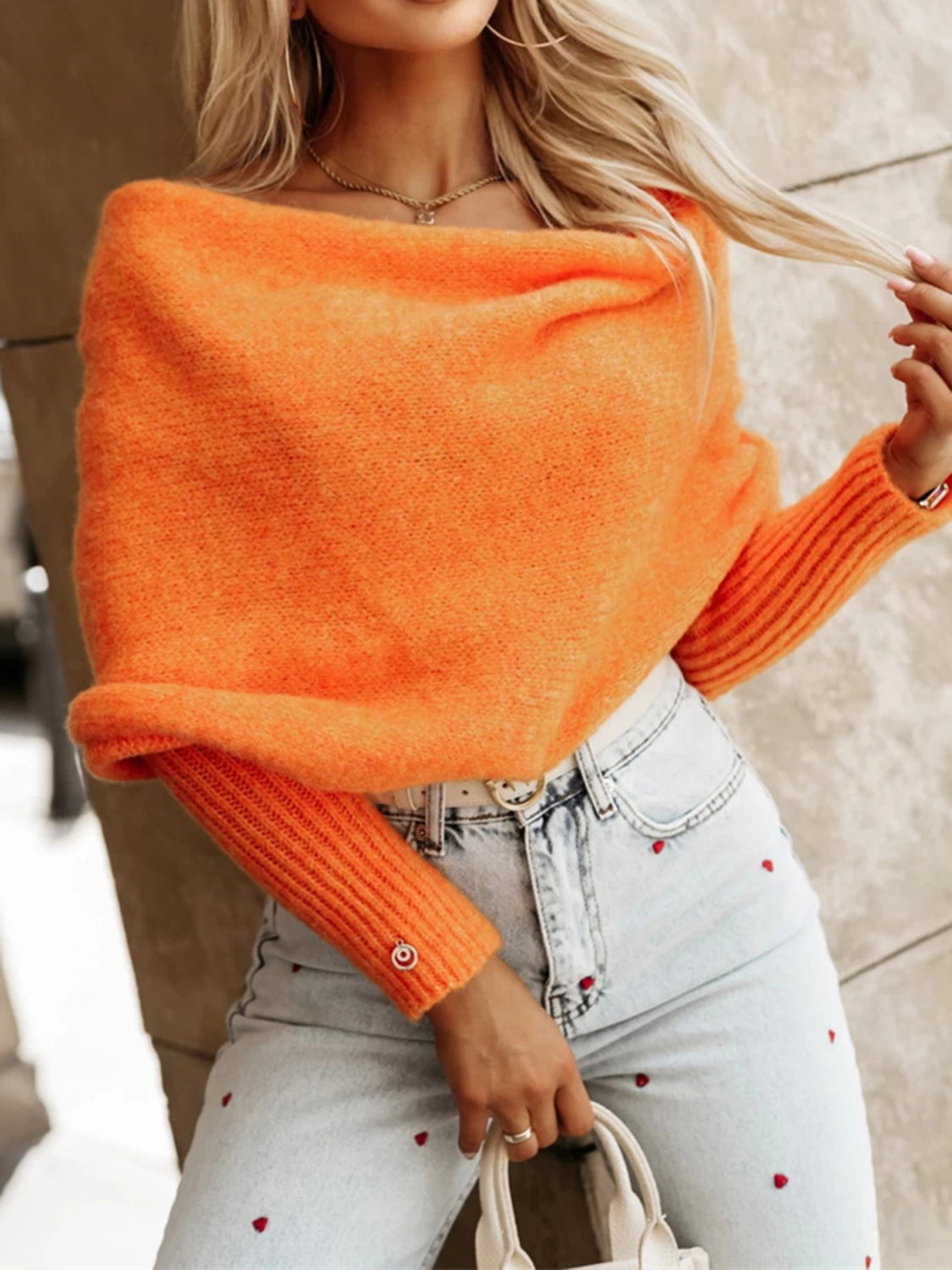 Long Sleeve Cropped Knit Top - The Goddess Galleries