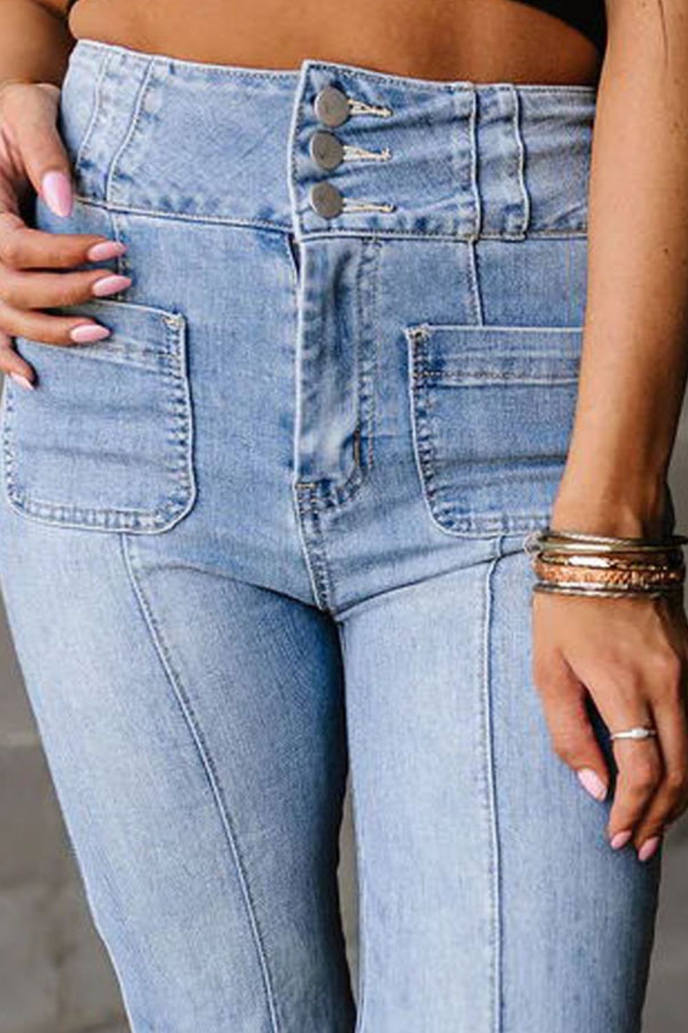 High Waist Bootcut Jeans - The Goddess Galleries