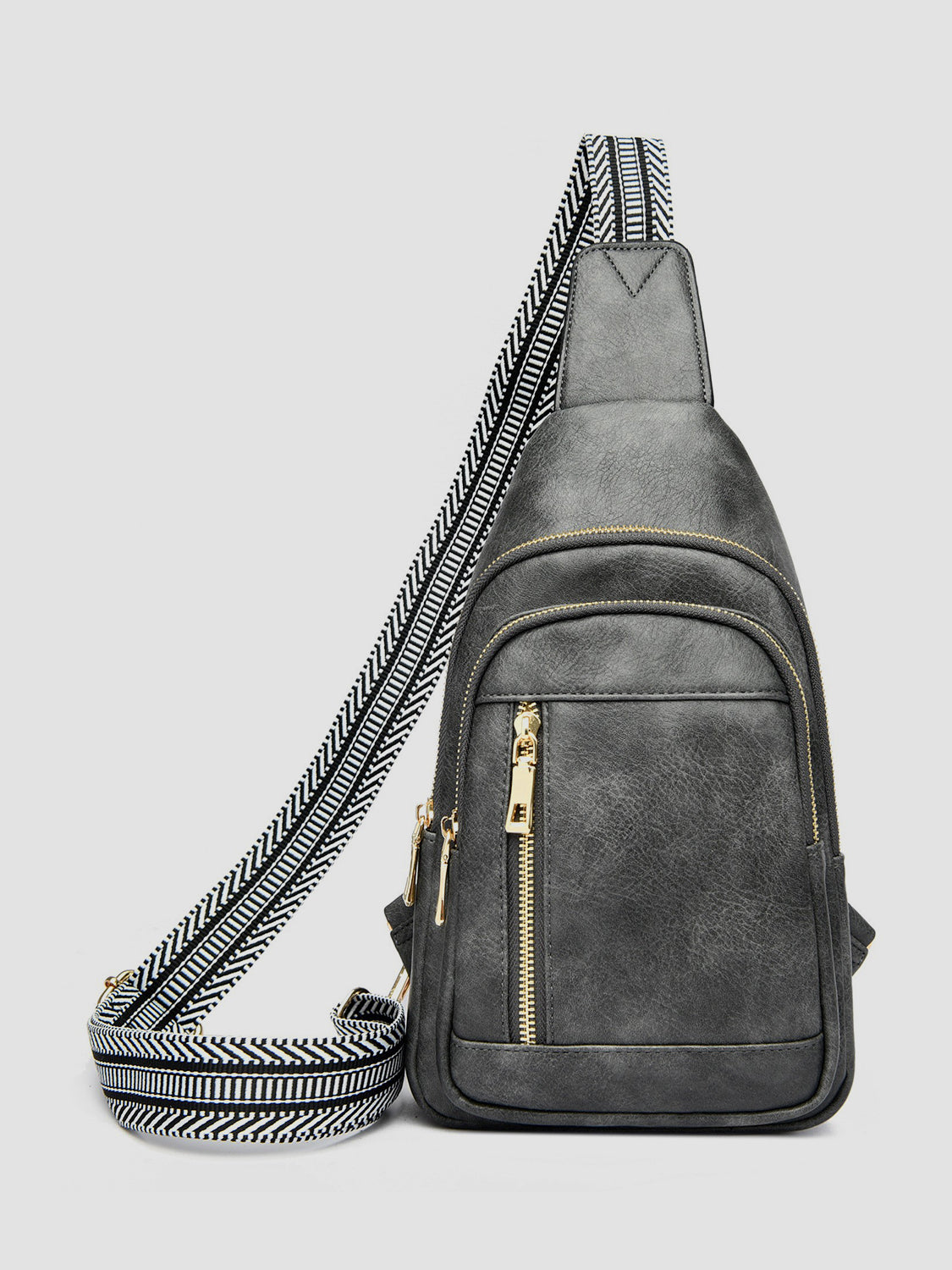 PU Leather Adjustable Strap Crossbody Bag - The Goddess Galleries