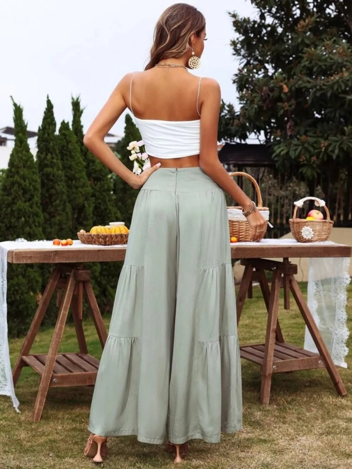 High Waist Wide Leg Pants - The Goddess Galleries