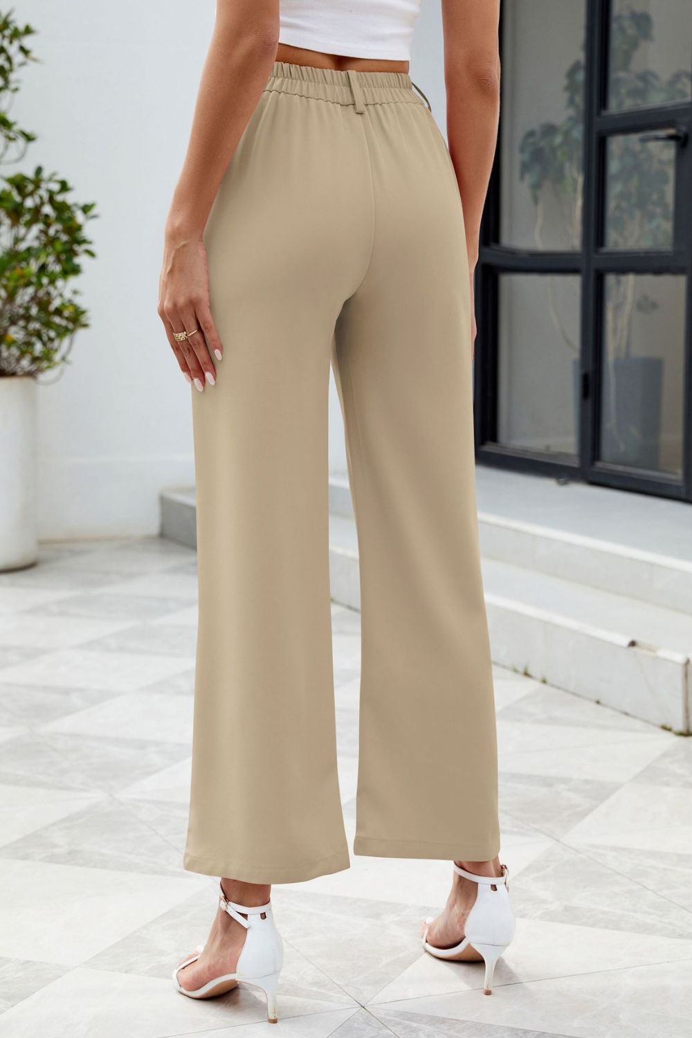 Pocketed High Waist Pants - The Goddess Galleries