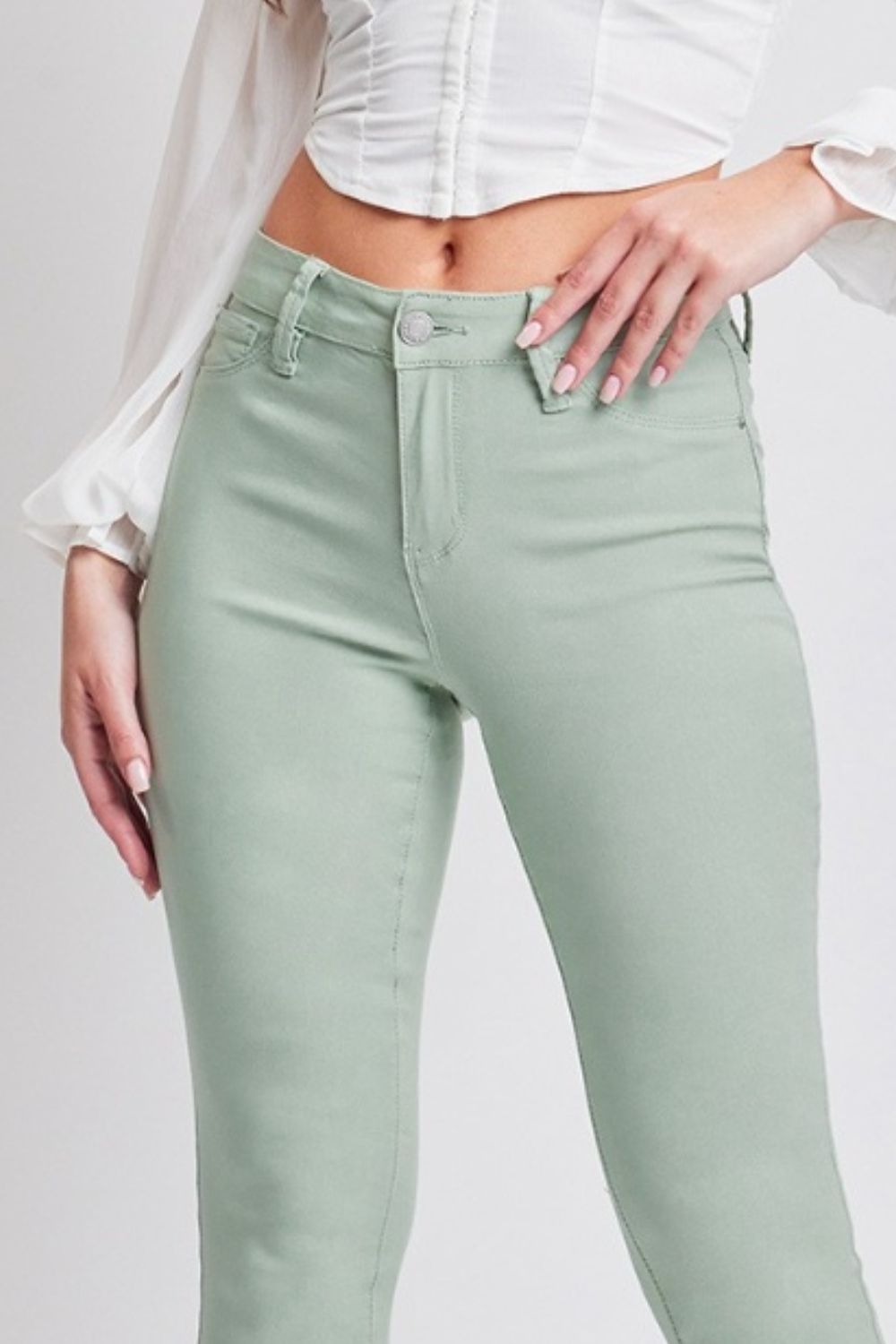 YMI Jeanswear Hyperstretch Mid-Rise Skinny Jeans - The Goddess Galleries