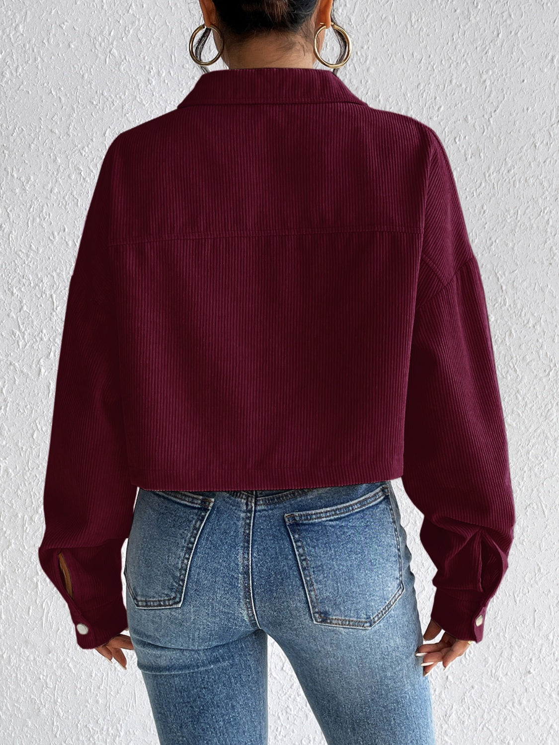 Honey Snap Down Long Sleeve Jacket - The Goddess Galleries