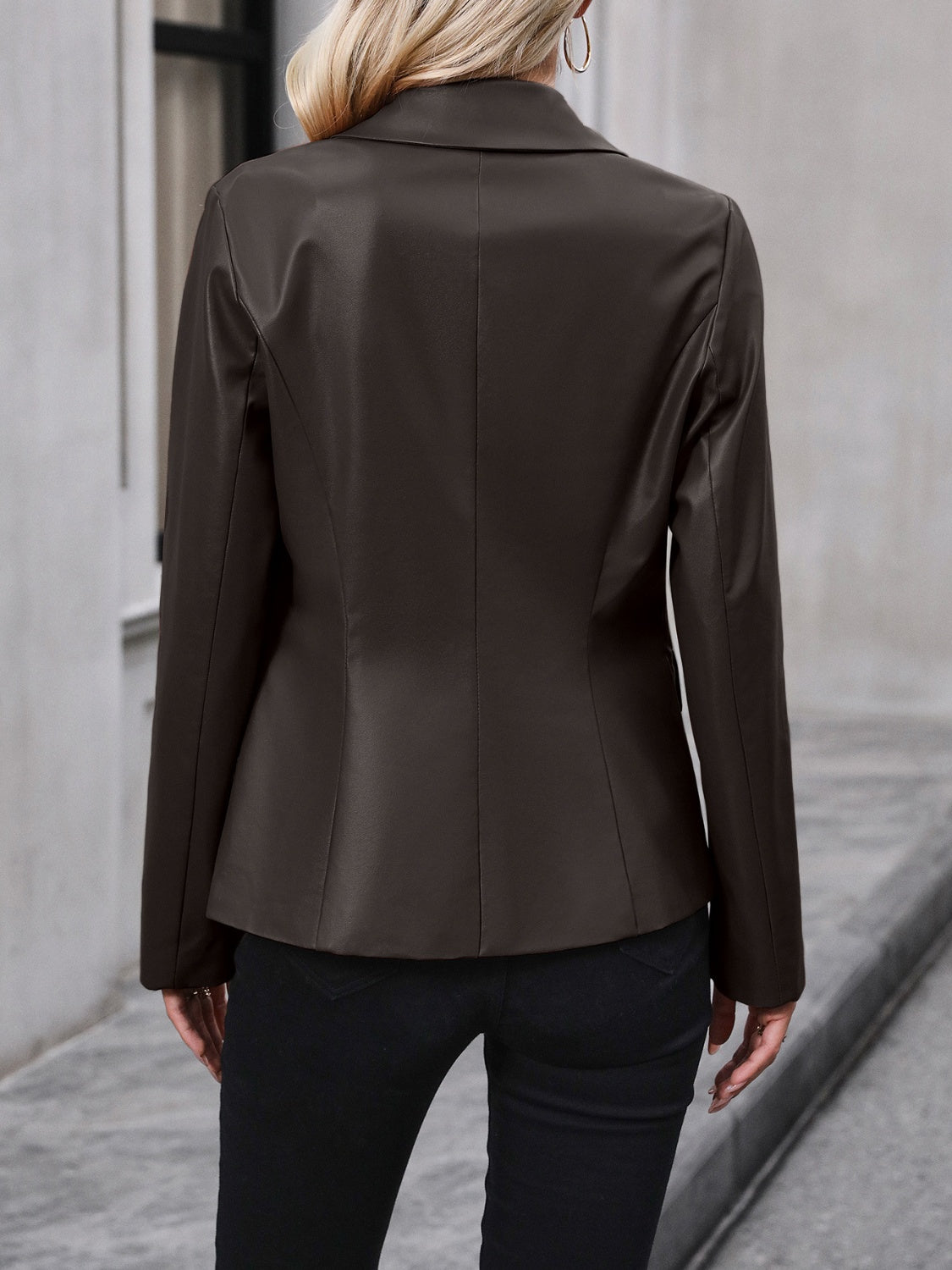 Ivy Lane Button Up Collared Neck Blazer - The Goddess Galleries
