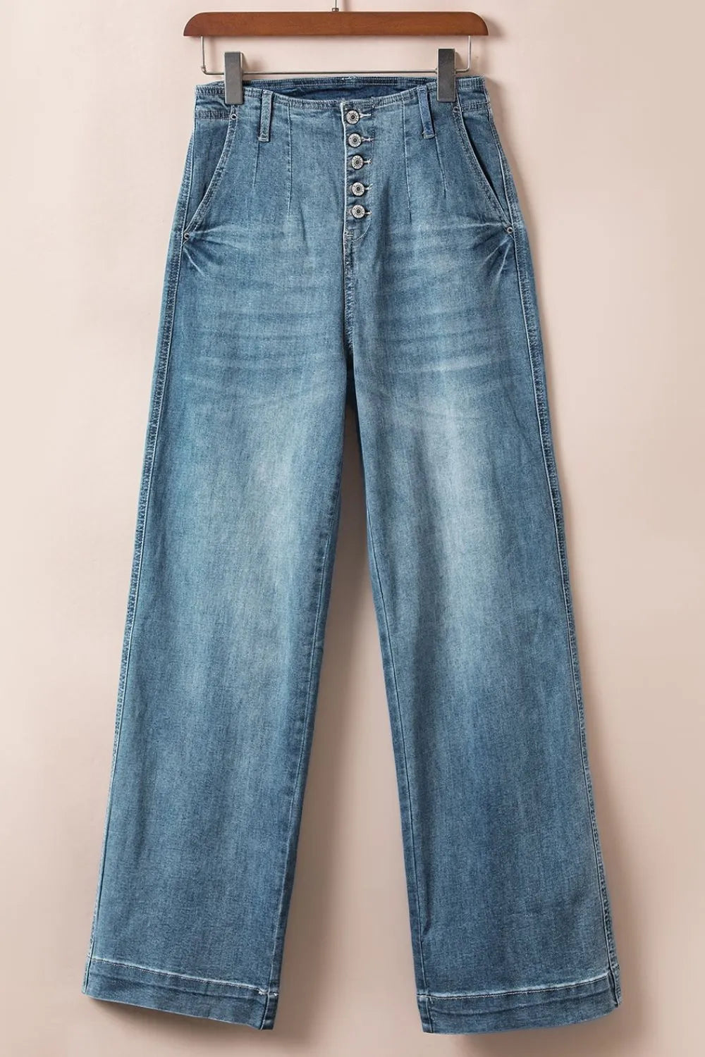 Button Fly High Waist Jeans - The Goddess Galleries