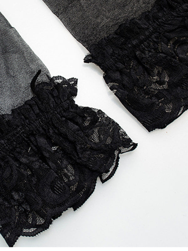 Sexy mama lingerie garter belt three-piece uniform set - The Goddess Galleries