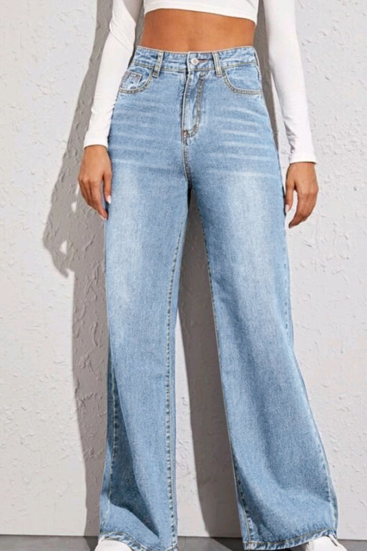 High Waist Wide Leg Jeans - The Goddess Galleries