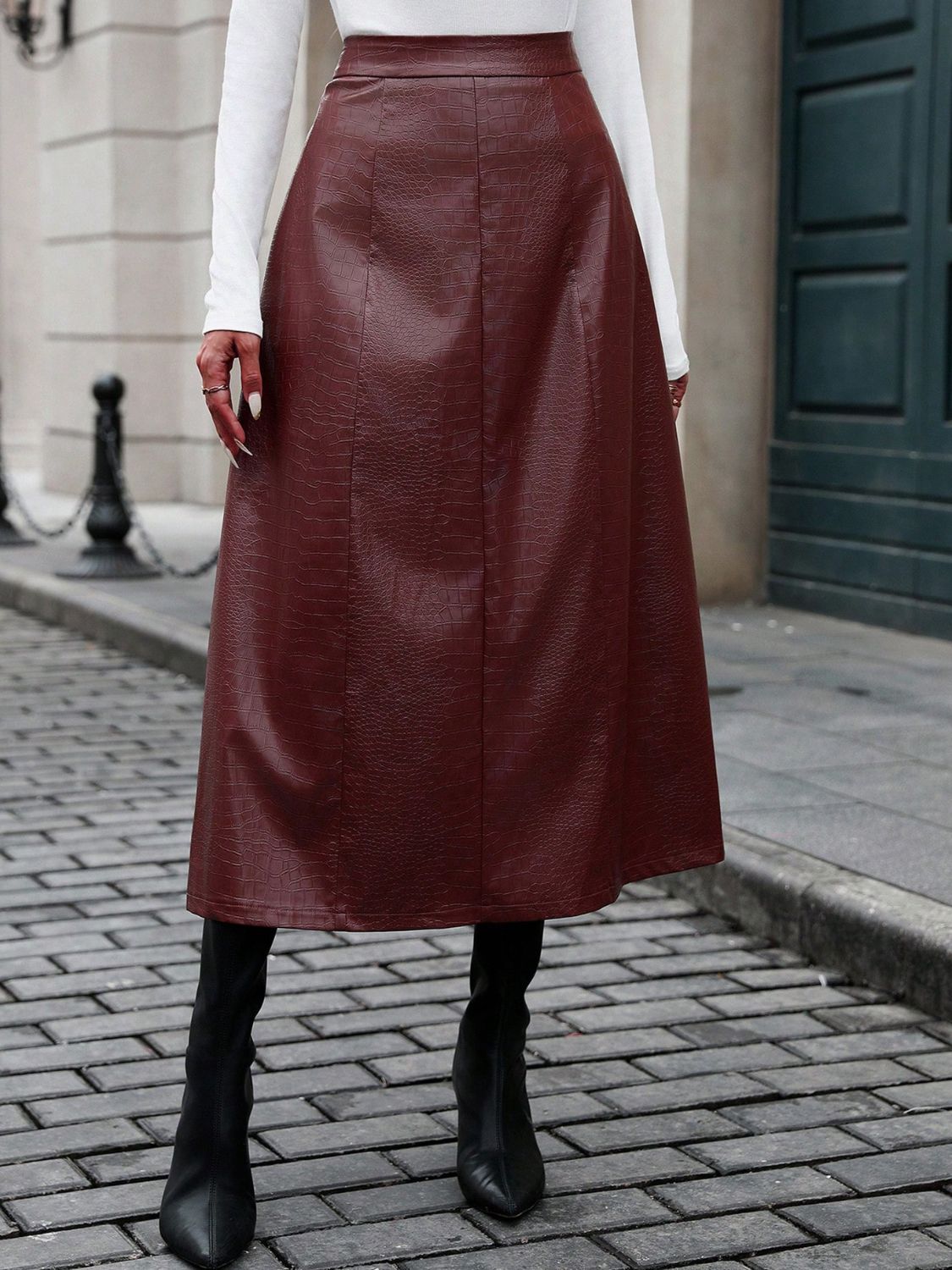 High Waist Midi Skirt - The Goddess Galleries