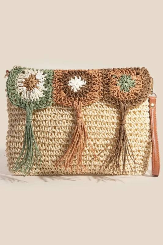 Fame Intricate Tassel Braided Crossbody Bag - The Goddess Galleries