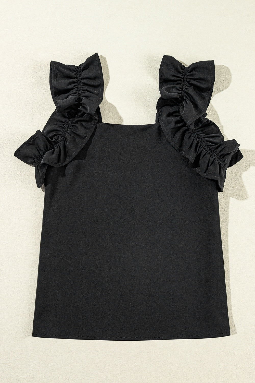 Ruffled Square Neck Tank - The Goddess Galleries