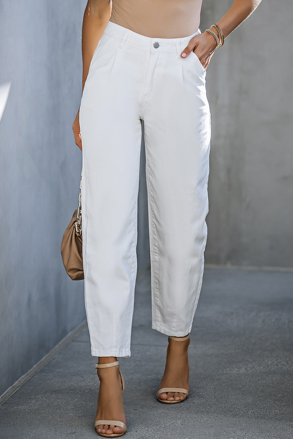 High-Waist Straight Jeans - The Goddess Galleries
