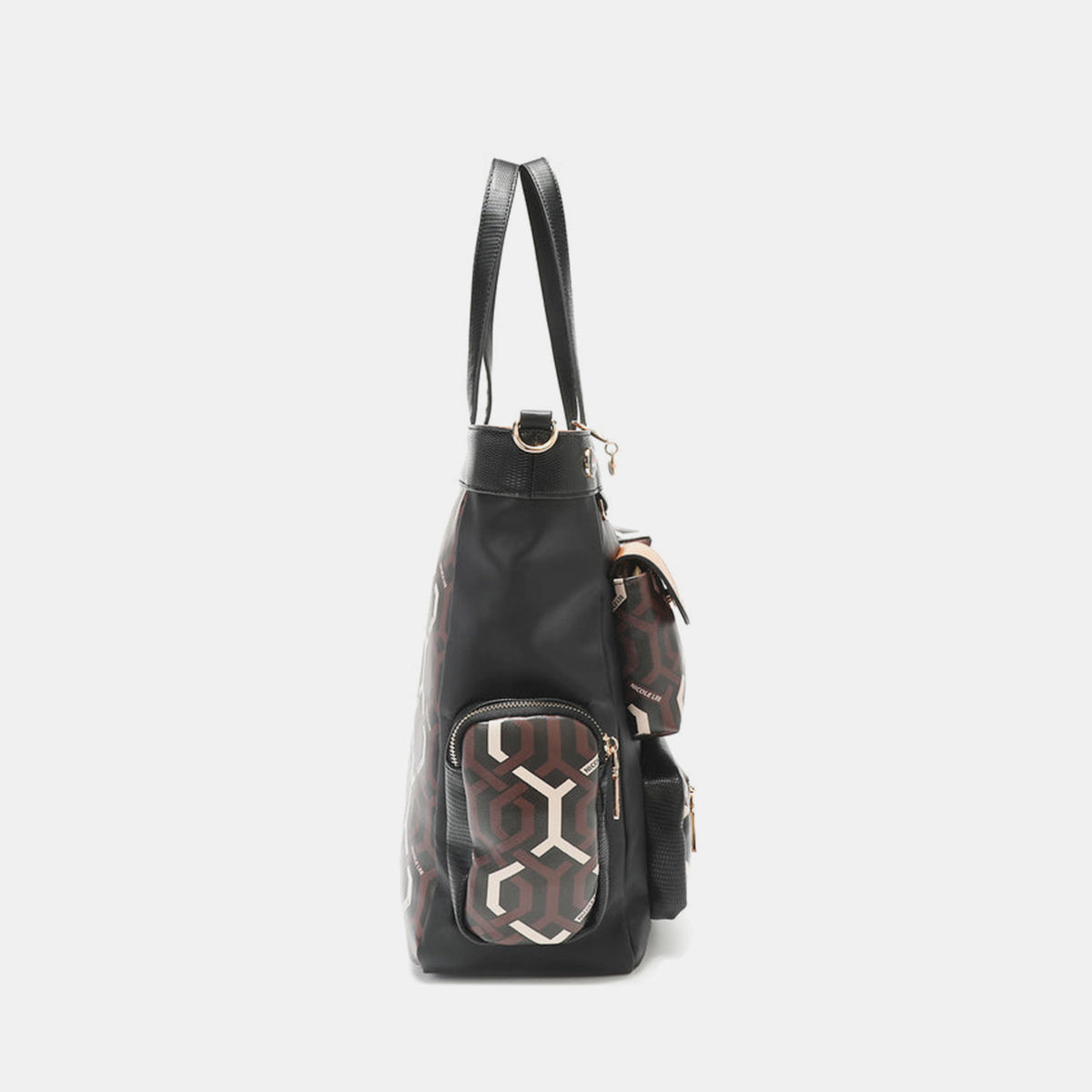 Nicole Lee USA Geometric Pattern Tote Bag - The Goddess Galleries