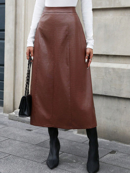 High Waist Midi Skirt - The Goddess Galleries