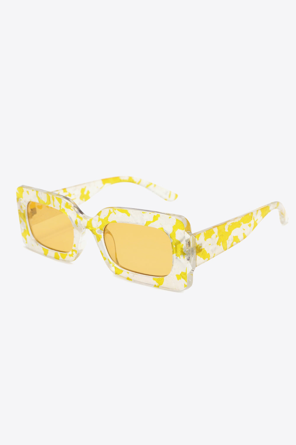 Tortoiseshell Rectangle Polycarbonate Sunglasses - The Goddess Galleries