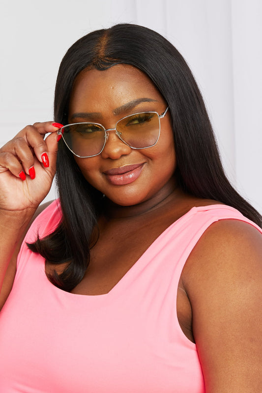 Metal Frame Full Rim Sunglasses - The Goddess Galleries